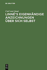 E-Book (pdf) Linnés eigenhändige Anzeichnungen über sich selbst von Carl von Linné