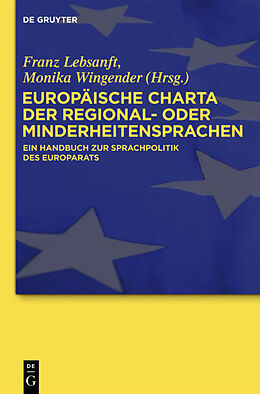 Fester Einband Europäische Charta der Regional- oder Minderheitensprachen von 
