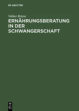 E-Book (pdf) Ernährungsberatung in der Schwangerschaft von Volker Briese