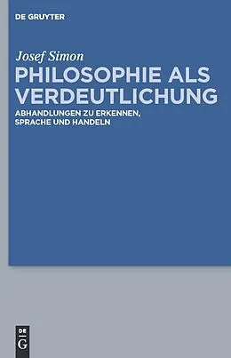 E-Book (pdf) Philosophie als Verdeutlichung von Josef Simon