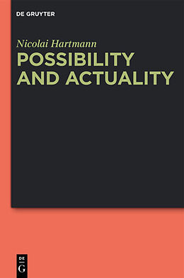 Livre Relié Possibility and Actuality de Nicolai Hartmann