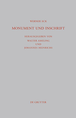 Fester Einband Monument und Inschrift von Werner Eck