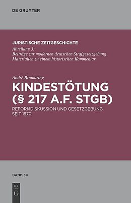 E-Book (pdf) Kindestötung (§ 217 a.F. StGB) von André Brambring