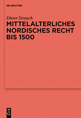 Fester Einband Mittelalterliches nordisches Recht bis 1500 von Dieter Strauch