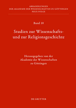 Fester Einband Studien zur Wissenschafts- und zur Religionsgeschichte von 