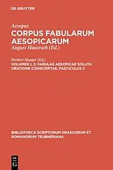 Fester Einband Fabulae Aesopicae soluta oratione conscriptae von Aesopus