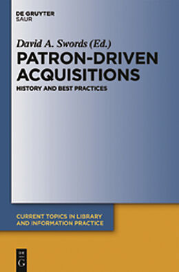 eBook (pdf) Patron-Driven Acquisitions de 