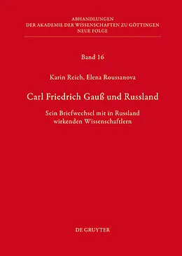 E-Book (pdf) Carl Friedrich Gauß und Russland von Karin Reich, Elena Roussanova