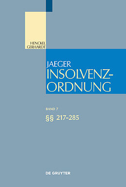 E-Book (pdf) Insolvenzordnung / §§ 217-285 von 