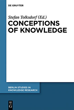 Livre Relié Conceptions of Knowledge de 