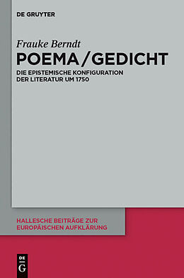 Fester Einband Poema / Gedicht von Frauke Berndt