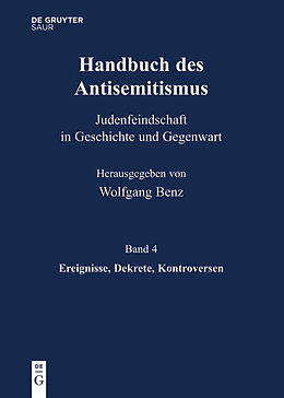 E-Book (pdf) Handbuch des Antisemitismus / Ereignisse, Dekrete, Kontroversen von 