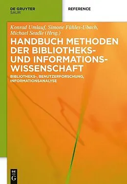 E-Book (pdf) Handbuch Methoden der Bibliotheks- und Informationswissenschaft von 