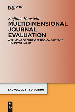 eBook (pdf) Multidimensional Journal Evaluation de Stefanie Haustein