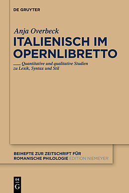 Fester Einband Italienisch im Opernlibretto von Anja Overbeck