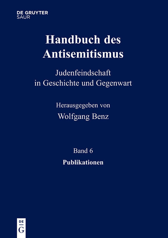 Handbuch des Antisemitismus / Publikationen