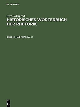 E-Book (pdf) Historisches Wörterbuch der Rhetorik / Nachträge A - Z von 