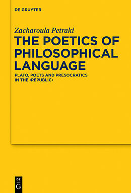 Livre Relié The Poetics of Philosophical Language de Zacharoula Petraki