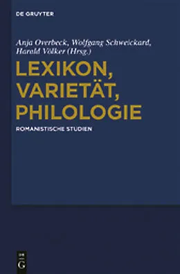 E-Book (pdf) Lexikon, Varietät, Philologie von 