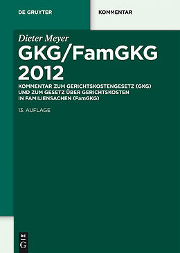 E-Book (pdf) GKG/FamGKG 2012 von Dieter Meyer