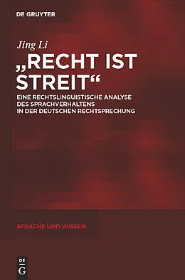 E-Book (pdf) "Recht ist Streit" von Jing Li