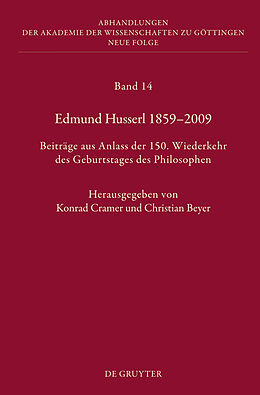E-Book (pdf) Edmund Husserl 18592009 von 