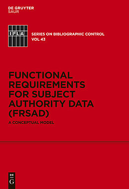 eBook (pdf) Functional Requirements for Subject Authority Data (FRSAD) de 