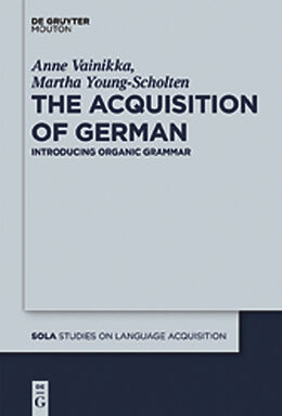eBook (pdf) The Acquisition of German de Anne Vainikka, Martha Young-Scholten