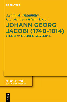 Fester Einband Johann Georg Jacobi (17401814) von Achim Aurnhammer, C.J. Andreas Klein