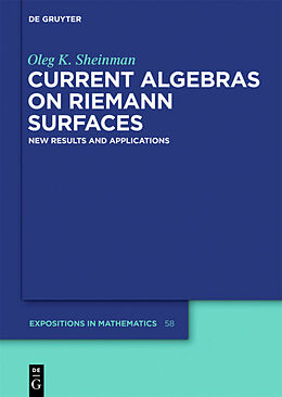 Fester Einband Current Algebras on Riemann Surfaces von Oleg K. Sheinman
