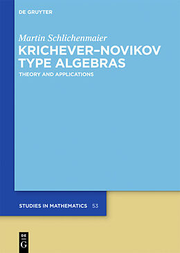Fester Einband Krichever Novikov Type Algebras von Martin Schlichenmaier