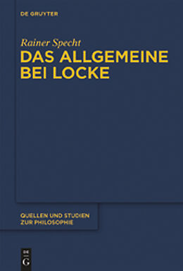 E-Book (pdf) Das Allgemeine bei Locke von Rainer Specht