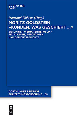 E-Book (pdf) Moritz Goldstein &quot;Künden, was geschieht...&quot; von 