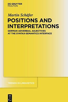 Livre Relié Positions and Interpretations de Martin Schäfer
