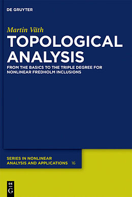 Livre Relié Topological Analysis de Martin Väth