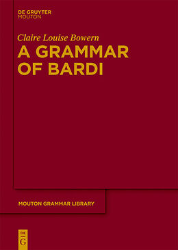 Livre Relié A Grammar of Bardi de Claire Bowern
