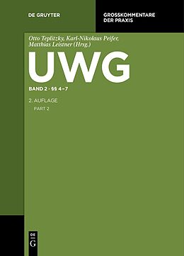 Fester Einband UWG / §§ 4-7 von 