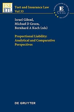 E-Book (pdf) Proportional Liability: Analytical and Comparative Perspectives von 