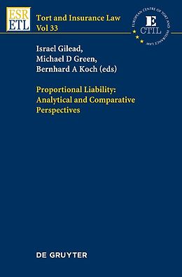 eBook (pdf) Proportional Liability: Analytical and Comparative Perspectives de 