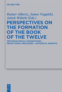 Fester Einband Perspectives on the Formation of the Book of the Twelve von 