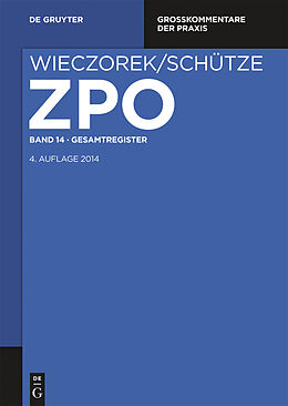 E-Book (pdf) Zivilprozessordnung und Nebengesetze / Gesamtregister von 