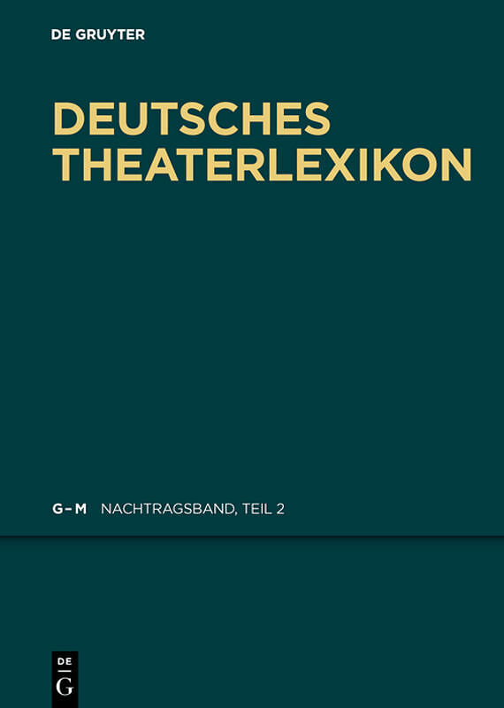 Deutsches Theater-Lexikon / G - J
