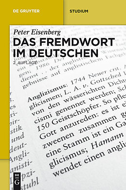 E-Book (pdf) Das Fremdwort im Deutschen von Peter Eisenberg