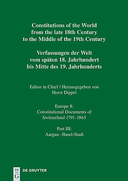 E-Book (pdf) Constitutions of the World from the late 18th Century to the Middle... / Aargau - Basel-Stadt von 
