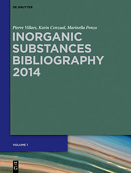 Fester Einband Bibliography, 3 Teile von Pierre Villars, Karin Cenzual, Marinella Penzo