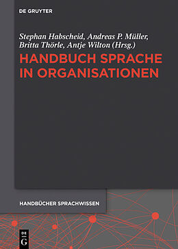 Fester Einband Handbuch Sprache in Organisationen von 
