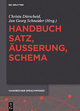 E-Book (pdf) Handbuch Satz, Äußerung, Schema von 