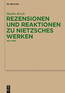 E-Book (pdf) Rezensionen und Reaktionen zu Nietzsches Werken von Hauke Reich