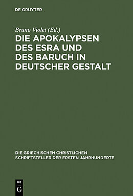 E-Book (pdf) Die Apokalypsen des Esra und des Baruch in deutscher Gestalt von 