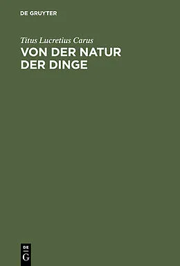 E-Book (pdf) Von der Natur der Dinge von Titus Lucretius Carus